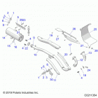SPORTSMAN TOURING 570 EFI/EPS (A20SDA57A5/L4/E57A4/LE) Engine, exhaust - a20sda57a5  /  l4  /  e57a4  /  le