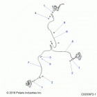 SPORTSMAN TOURING 570 EPS EU 3PC Brakes, front brake lines - a20sde57k5 (c0200972-1)