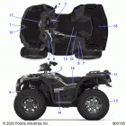 SPORTSMAN XP 1000 48 Body, decals - a20sxz95ag  /  cag (900138-01)