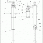 SPORTSMAN XP 1000 S 55 Suspension, shock, rear piggyback internals - a20slz95ae...