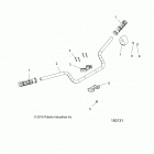 SPORTSMAN 850 HIGH LIFTER (A20SXN85A8) Steering, handlebar and controls - a20sxn85a8 (100131)