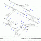 SCRAMBLER 850 48 Suspension, rear control arm mounting - a20sva85a3 (c021...