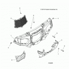 SPORTSMAN XP 850 TOURING 48 Body, front bumper and mounting - a20sye85ap  /  cap (10...