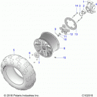 SPORTSMAN XP 1000/XP Wheels, rear and hub - a20sxd95a9  /  e95ag  /  cag (c10...