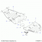 SCRAMBLER XP Body, skid plates - a20sve95kr (c102267-3)