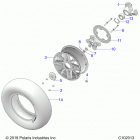 SPORTSMAN XP 1000/XP Wheels, front and hub - a20sxd95a9  /  e95ag  /  cag (c1...