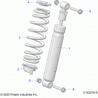 SPORTSMAN XP 1000 HIGH LIFTER (A20SXM95AL/CAL) Suspension, shock, front - a20sxm95al  /  cal (c102215-8...