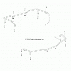 SPORTSMAN 570 HUNTER EDITION Body, front and rear rack extenders - a20shd57a9 (49atvr...