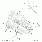 SPORTSMAN 1000 XP 55 (A20SLZ95AE) Engine, mounting and transmission mounting - a20slz95ae ...
