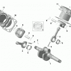 005 - Traxter MAX HD8 - DPS - CE 01- rotax - crankshaft, piston and cylinder