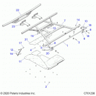 RANGER CREW 1000XP PS MUD (R21RSM99AG) Body, box, mounting - r21rsm99ag (c701238)
