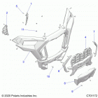 RZR XP 1000 (Z21NAE99AC/AK/BC/BK/K99AG/AP/BG/BP) Body, front bumper -  z21nae99ac  /  ak  /  bc  /  bk  /...