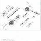 RZR PRO XP 4 (Z21R4C92AL/BL/D92AM/BM/E92AS/BS) Drive train, main gearcase internals - z21r4c92al  /  bl...