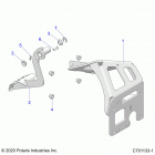 POLARIS GENERAL 1000 4P PREMIUM (G21G4P99AM/BM) Brakes, pedal - g21g4p99am  /  bm (c701133-1)