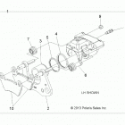 RANGER 570 EPS, EU (R21MAA57F1/F9/SF1/F9/C1/C9/CK) Brakes, caliper, front - r21maa57f1  /  f9  /  sf1  /  f...