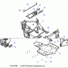 POLARIS GENERAL 1000 EPS PREMIUM (G21GAP99AM/BM) Chassis, main frame and skid plates - g21gap99am  /  bm ...