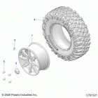 POLARIS GENERAL 1000 XP DELUXE OPT 1 (G21GXJ99AJ/AZ/BJ/BZ) Wheels, front - g21gxj99aj  /  az  /  bj  /  bz (c701121...