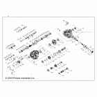 RZR 1000 XP4 (Z21N4E99AC/AK/BC/BK/K99AP/AG/BG/BP) Drive train, main gearcase internals - z21n4e99ac  /  ak...