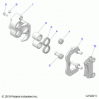 POLARIS GENERAL 1000 4P PREMIUM (G21G4P99AM/BM) Brakes, rear caliper - g21g4p99am  /  bm (c700511)