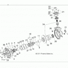 RANGER EV Drive train, front gearcase internals - r21maae4g8  /  g...