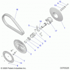 RZR TURBO 4 (Z21N4E92AX/AG/BG/BX) Drive train, secondary clutch - z21n4e92ax  /  ag  /  bg...