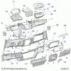 RANGER CREW XP 1000 (R21RSE99NP) Body, dash - r21rse99np (c700777)