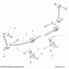 POLARIS GENERAL 1000 EPS PREMIUM (G21GAP99AM/BM) Suspension, front stabilizer bar- g21gap99am  /  bm (c70...
