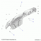 RZR 570 Body, rear bumper - z20cha57a2  /  e57am (c701041-2)