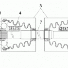 RANGER EV Drive train, rear drive shaft - r21maae4g8  /  g9 (49rgr...