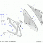 RZR PRO XP 4 RIDE COMMAND (Z21R4C92AL/AX/BL/BX) Body, doors, rear, premium  /  deluxe - z21r4c92al  /  a...
