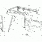 RANGER 500 (R21MAA50B1/B7) Chassis, cab frame - r21maa50b1  /  b7 (701786)