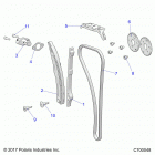 RANGER 1000XP PS NSTR RC Engine, cam chain and tensioner - r20rrw99a9  /  aa  /  ...