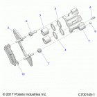RANGER 1000XP PS CREW (R21T6E99A9/AG/AP/B9/BG/BP) Brakes, rear caliper - r21t6e99a9  /  ag  /  ap  /  b9  ...