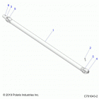 RZR 570 3PC Drive train, front prop shaft - z20cha57k2 (c701043-2)