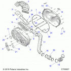 RANGER 1000XP PS CREW NSTR Drive train, clutch cover and ducting - r20rsu99aa  /  a...
