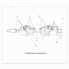 RANGER 500 (R21MAA50B1/B7) Drive train, rear drive shaft - r21maa50b1  /  b7 (70280...