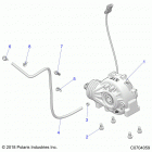 POLARIS GENERAL 1000 EPS DLX (G20GAE99A2/D99AK/AS/BK/BS) Drive train, front gearcase mounting - g20gae99a2  /  d9...