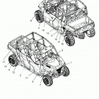 POLARIS GENERAL 1000 4P DELUXE (G21G4D99AW/BW) Body, decals - g21g4d99aw  /  bw (702779)