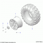 POLARIS GENERAL 1000 EPS PREMIUM (G21GAP99AM/BM) Wheels, rear - g21gap99am  /  bm (c0701798-2)