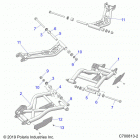 POLARIS GENERAL 1000 DLX OPT1 (G20GXJ99AP/AG/BP/BG) Suspension, rear control arms - g20gxj99ap  /  ag  /  bp...