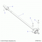 POLARIS GENERAL 1000 EPS PREMIUM (G21GAP99AM/BM) Drive train, rear prop shaft - g21gap99am  /  bm (c70017...