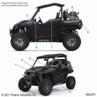 GENERAL XP 1000 HUNTER (G21GXH99AL/BL) Body, decals - g21gxh99al  /  bl (900279)