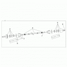 RZR PRO XP 4 (Z21R4C92AL/BL/D92AM/BM/E92AS/BS) Drive train, half shaft, rear - z21r4c92al  /  bl  /  d9...