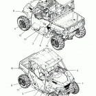 POLARIS GENERAL 1000 EPS DLX RC (G21GAJ99AC/AW/BC/BW) Body, decals - g21gaj99ac  /  bc (702775)