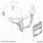 RZR XP 1000 CRWL (Z21NAR99AN/BN) Body, front bumper -  z21nar99an  /  bn (c0703338)
