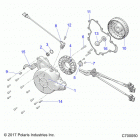 POLARIS GENERAL 1000 XP DELUXE OPT 1 (G21GXJ99AJ/AZ/BJ/BZ) Engine, stator and flywheel - g21gxj99aj  /  az  /  bj  ...