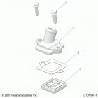 RZR 570 Engine, breather - z20cha57a2  /  e57am (c701045-1)