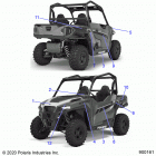 POLARIS GENERAL 1000 EPS (G21GAE99A4) Body, decals - g21gae99a4 (900161-01)