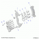 POLARIS GENERAL 1000 XP 4P DELUXE OPT 1 (G21GMJ99AJ/AZ/BJ/BZ) Brakes, front caliper - g21gmj99aj  /  az  /  bj  /  bz ...