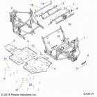 POLARIS GENERAL 1000 4P PREMIUM (G21G4P99AM/BM) Chassis, main frame and skid plates - g21g4p99am  /  bm ...